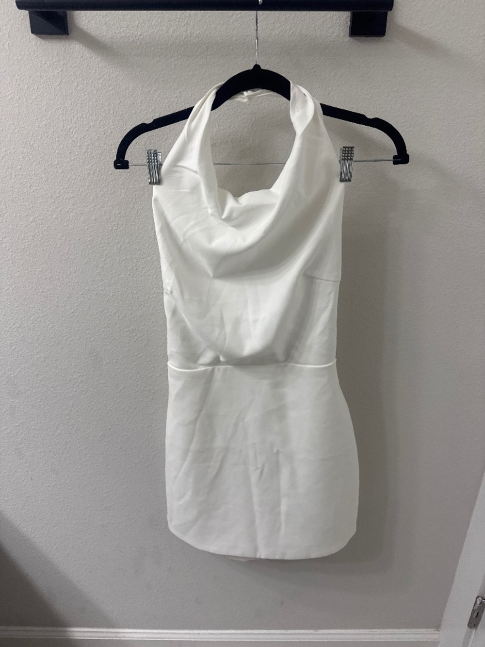 NWT White Halter Mini Dress